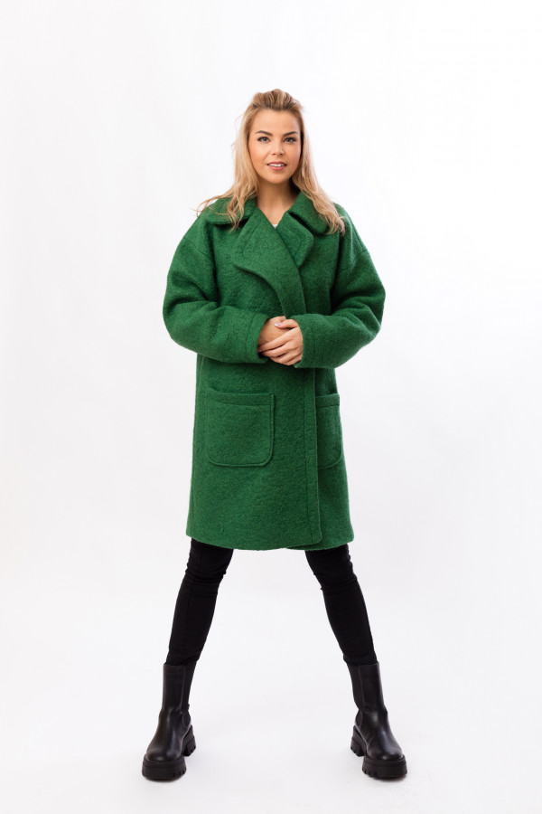 zimní kabát zelený